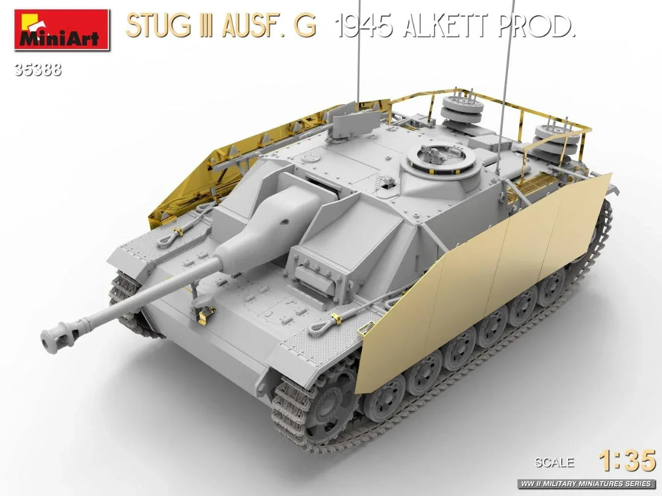 MiniArt 35388 StuG III Ausf. G 1945 Alkett Prod. 1/35 Model Kit - A-Z Toy Hobby