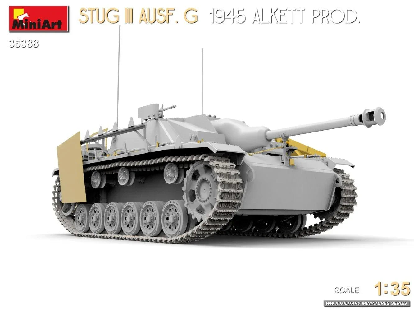 MiniArt 35388 StuG III Ausf. G 1945 Alkett Prod. 1/35 Model Kit - A-Z Toy Hobby