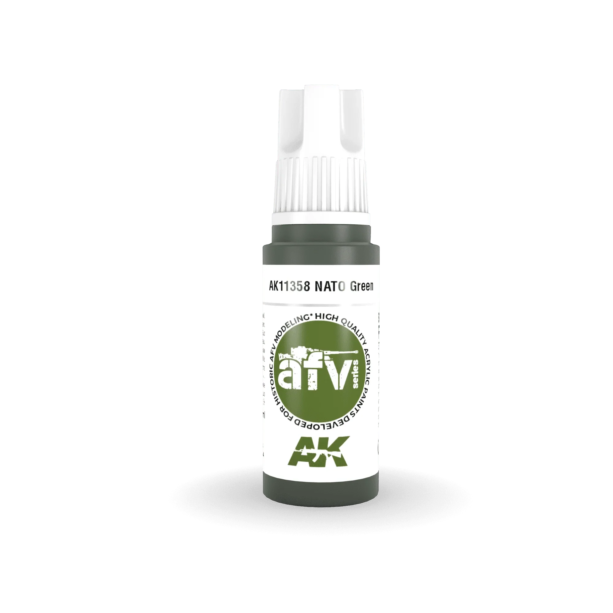 AK Interactive AK11358 3G AFV NATO Green Paint 17ml - A-Z Toy Hobby
