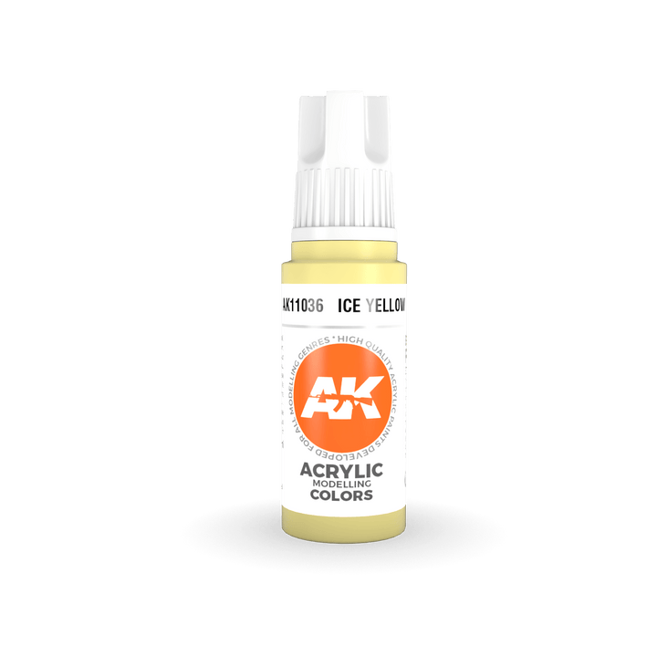 AK Interactive AK11036 3G Ice Yellow Acrylic Paint 17ml - A-Z Toy Hobby