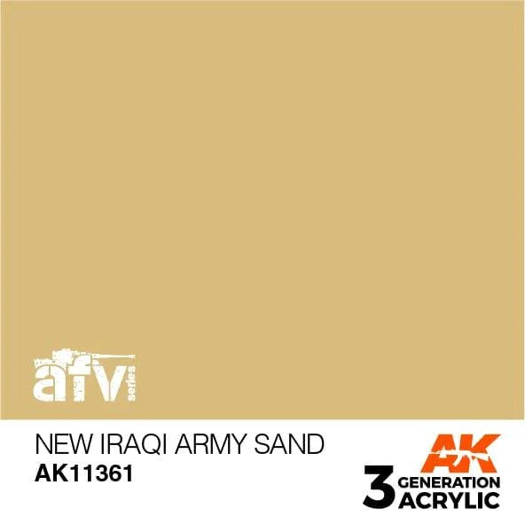 AK Interactive AK11361 3G AFV New Iraqi Army Sand Paint 17ml - A-Z Toy Hobby