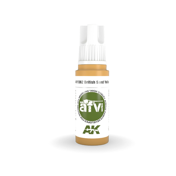 AK Interactive AK11362 3G AFV British Sand Yellow Paint 17ml