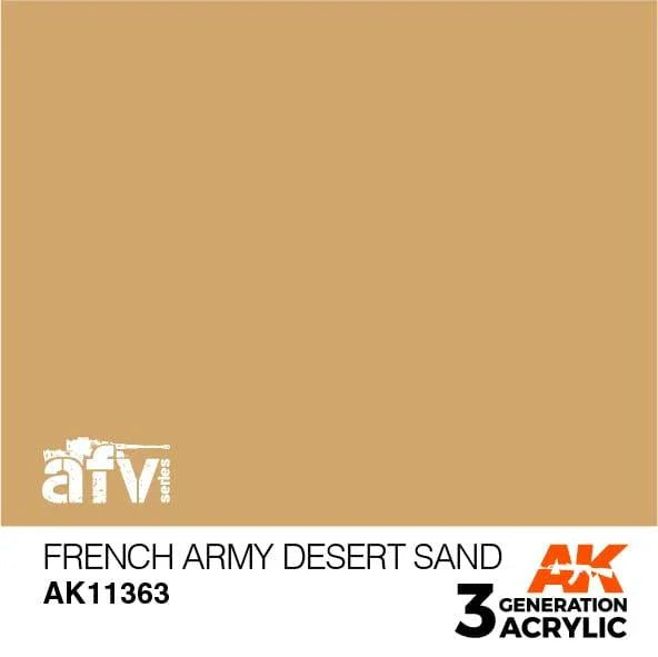 AK Interactive AK11363 3G AFV French Army Desert Sand Paint 17ml - A-Z Toy Hobby