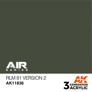 AK Interactive AK11836 3G Air RLM 81 Version 2 Paint 17ml - A-Z Toy Hobby