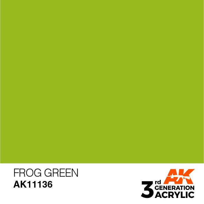 AK Interactive AK11136 3G Frog Green Acrylic Paint 17ml - A-Z Toy Hobby