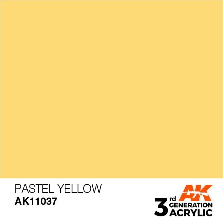 AK Interactive AK11037 3G Pastel Yellow Acrylic Paint 17ml - A-Z Toy Hobby