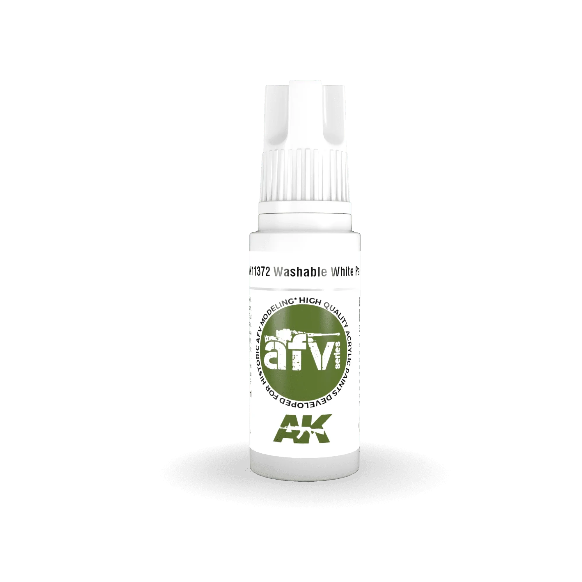 AK Interactive AK11372 3G AFV Washable White Paint 17ml - A-Z Toy Hobby