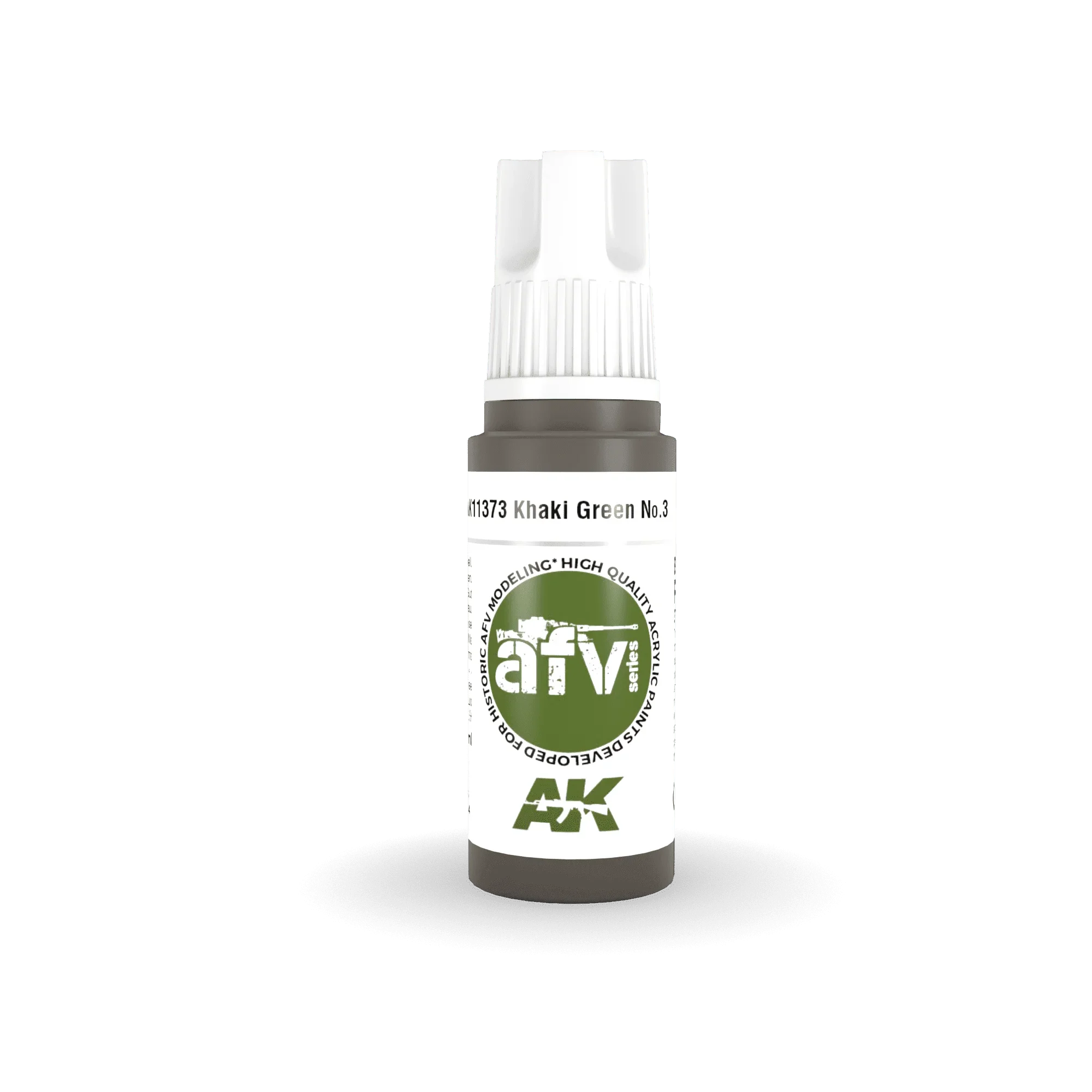 AK Interactive AK11373 3G AFV Khaki green No.3 Paint Paint 17ml - A-Z Toy Hobby
