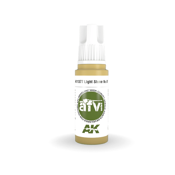 AK Interactive AK11377 3G AFV Light Stone No.61  Paint 17ml