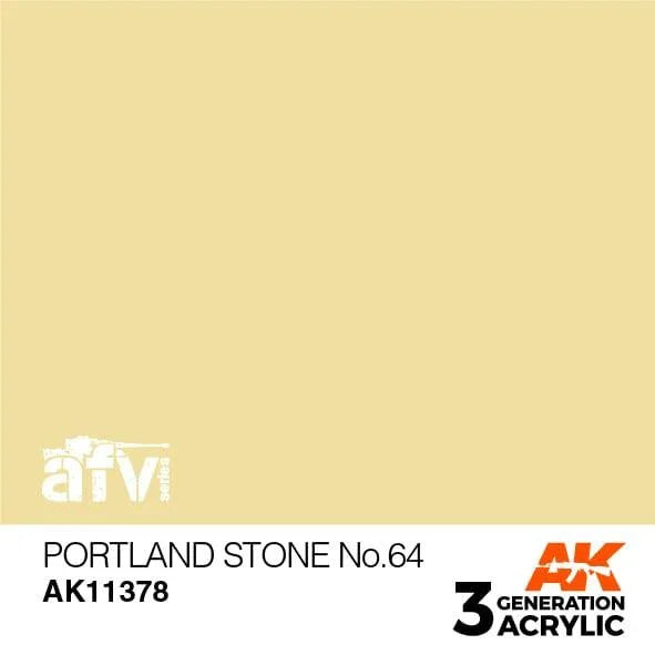 AK Interactive AK11378 3G AFV Portland Stone No.64 Paint 17ml - A-Z Toy Hobby