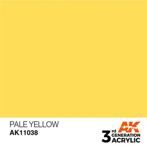 AK Interactive AK11038 3G Pale Yellow Acrylic Paint 17ml - A-Z Toy Hobby
