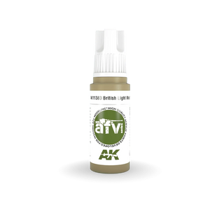 AK Interactive AK11383 3G AFV British Light Mud Paint 17ml - A-Z Toy Hobby