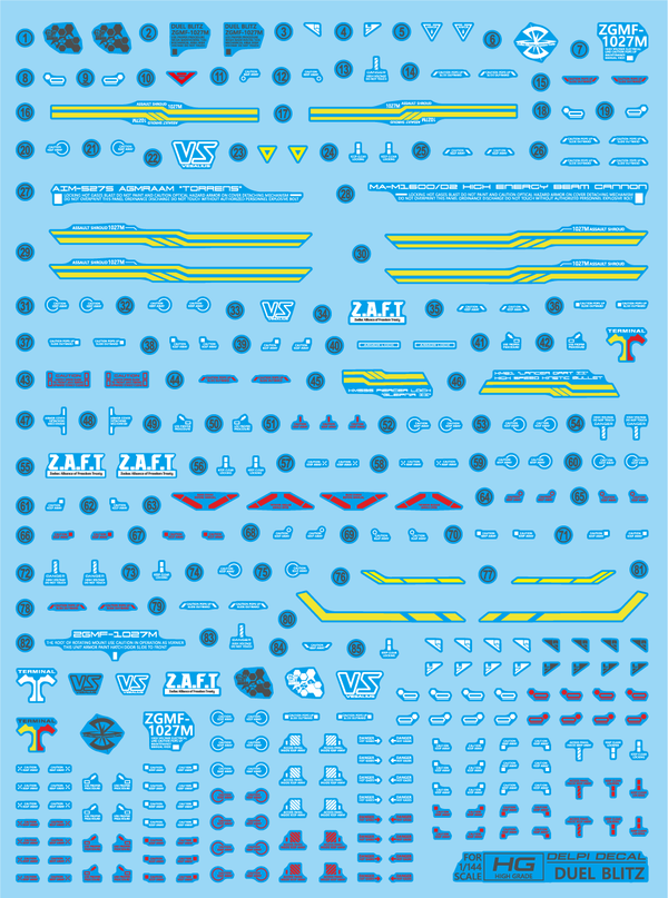 Delpi Water Decal For HG Duel Blitz