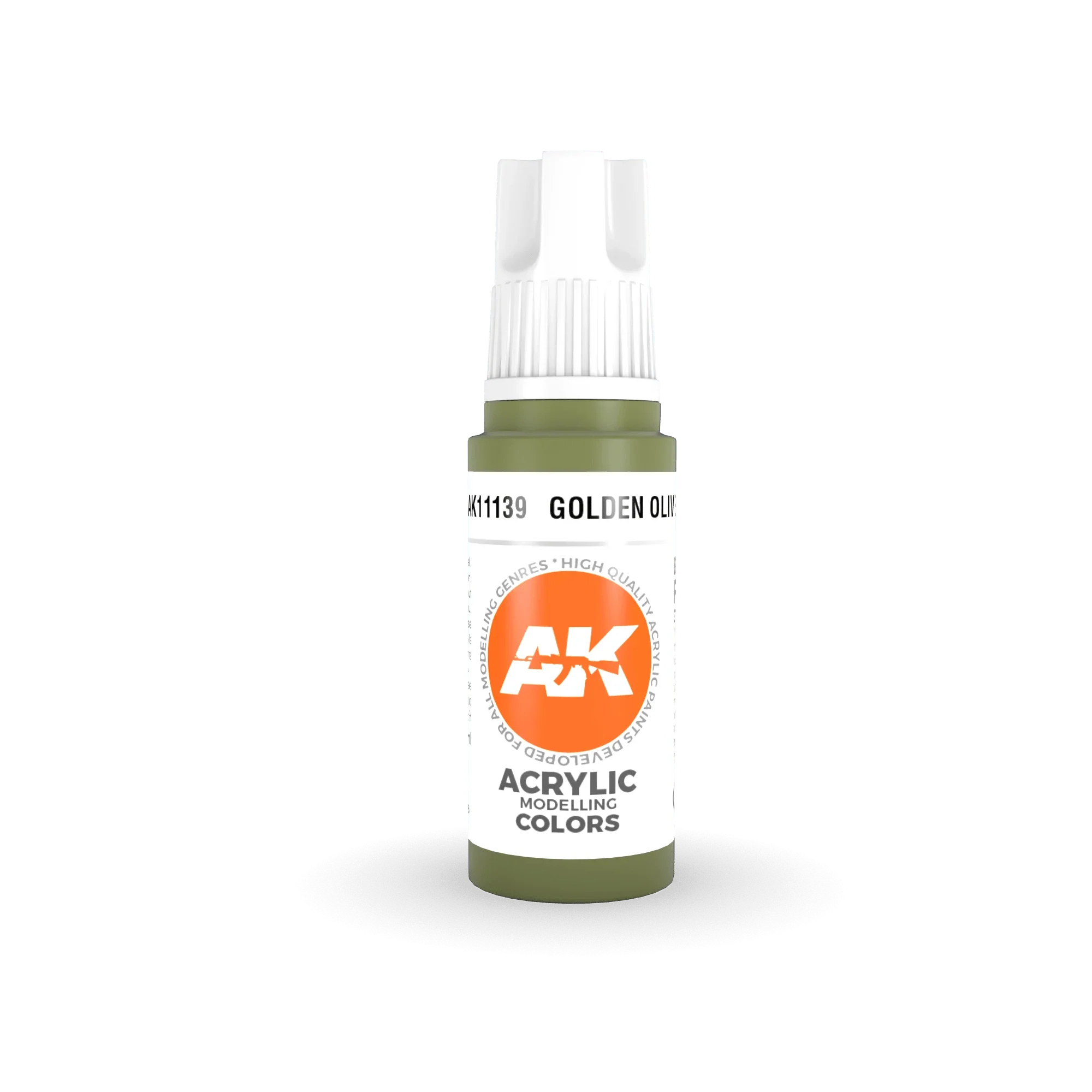 AK Interactive AK11139 3G Golden Olive Acrylic Paint 17ml - A-Z Toy Hobby