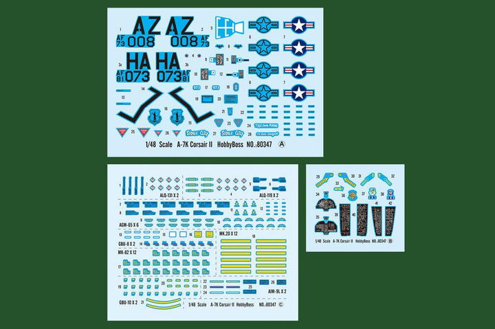 Hobby Boss 80347 A-7K Corsair II 1/48 Model Kit - A-Z Toy Hobby