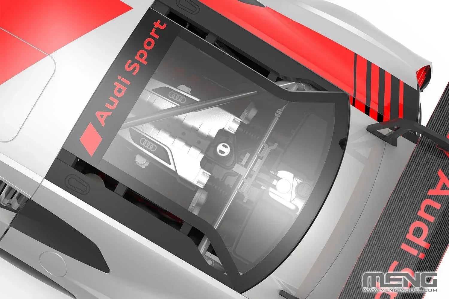 Meng CS-006 2019 Audi R8 LMS GT3 1/24 Model Kit - A-Z Toy Hobby