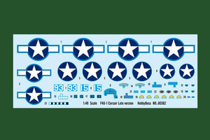Hobby Boss 80382 F4U-1 Corsair Late 1/48 Model Kit - A-Z Toy Hobby