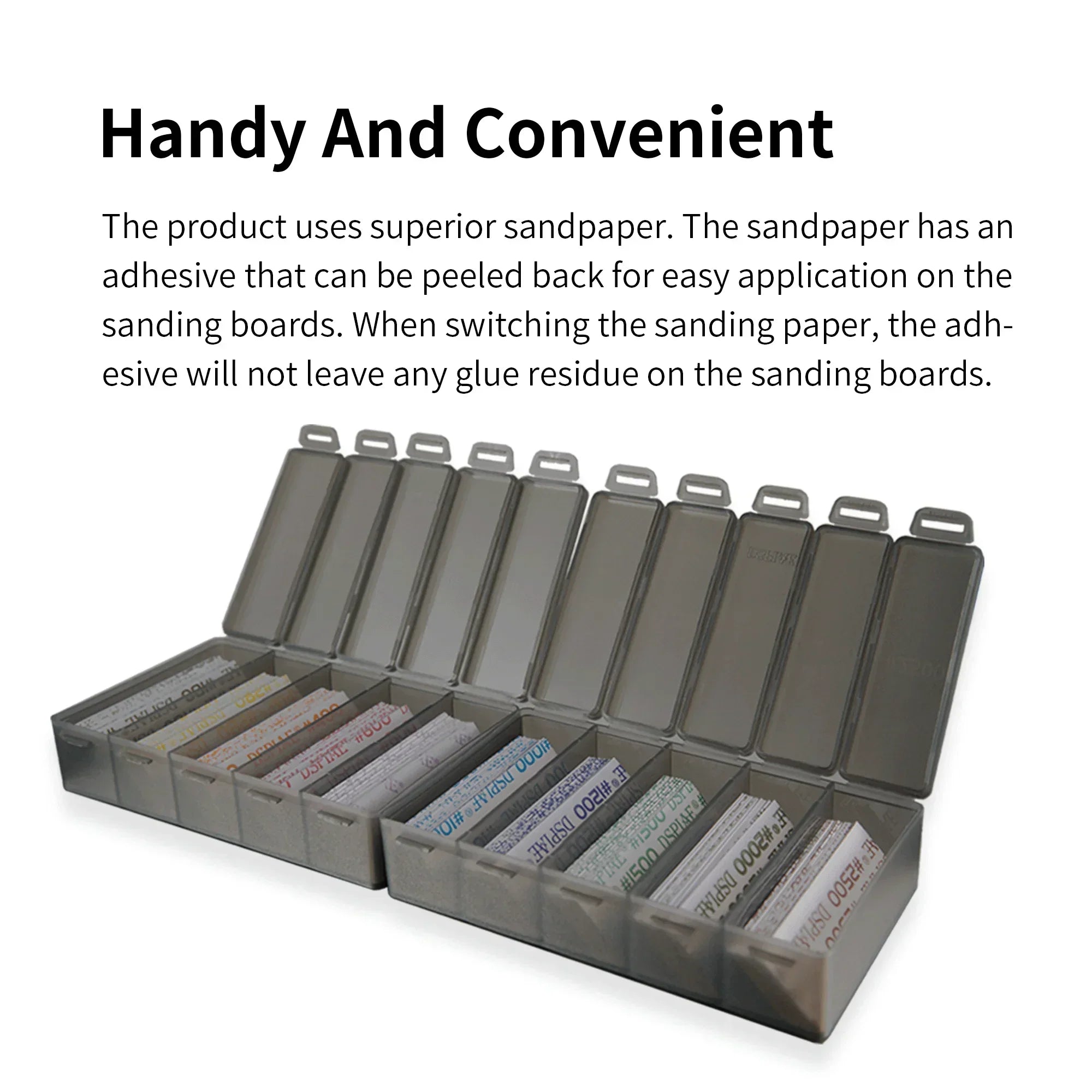 DSPIAE Adhesive Sand Paper Set (1000, 1200, 1500, 2000, 2500) (100pcs) SP-S02 - A-Z Toy Hobby