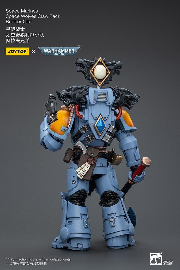 Joy Toy Warhammer 40K Space Wolves Claw Pack Brother Olaf 1/18 Action Figure - A-Z Toy Hobby