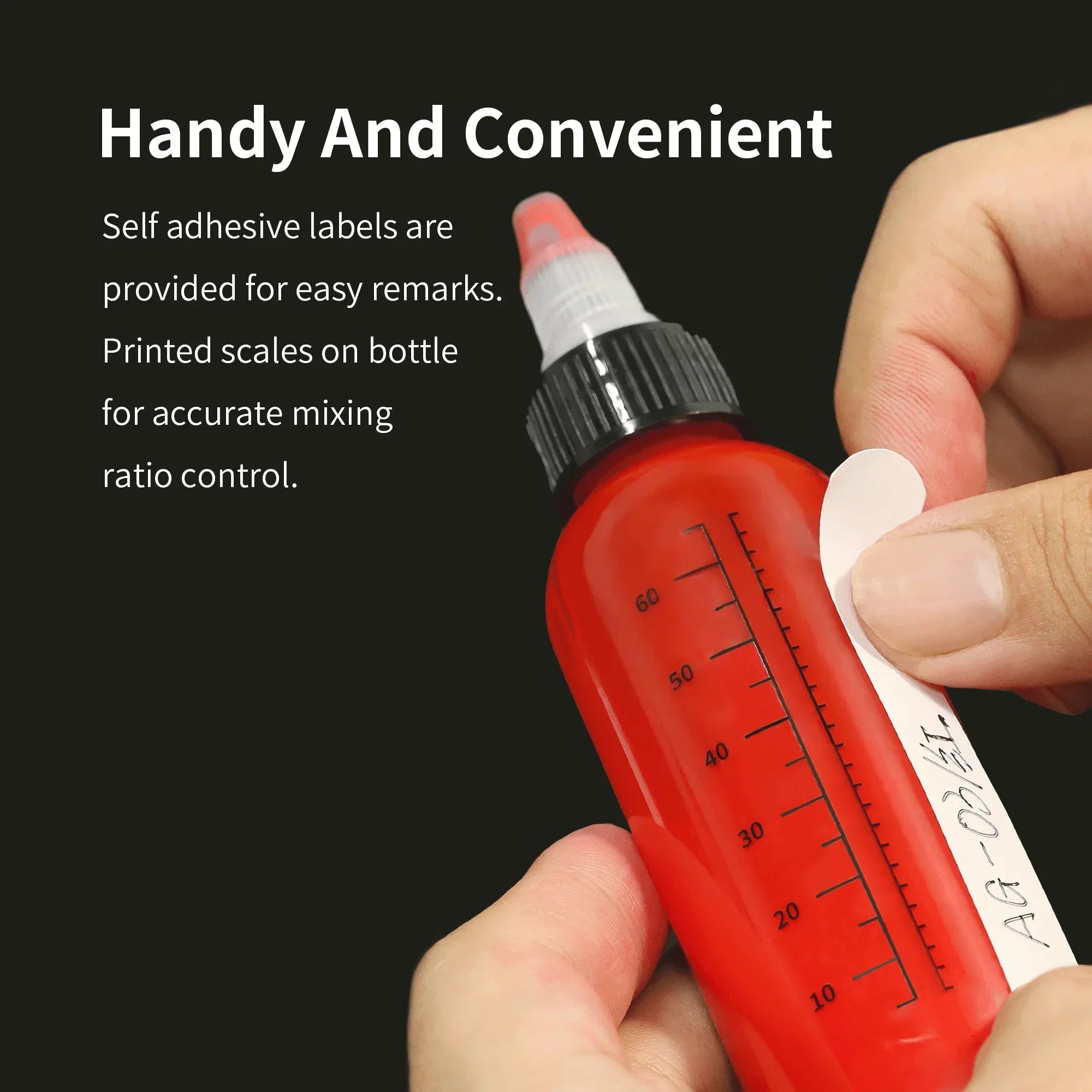 DSPIAE Set of 4 Paint Mixing Bottle 75ml with Shaker Ball MS-B75 - A-Z Toy Hobby