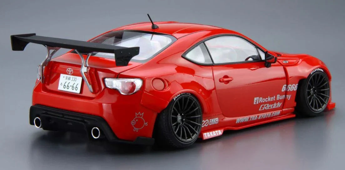 Aoshima 01 ZN6 Toyota 86 Greddy & Rocket Bunny Enkei Ver. 1/24