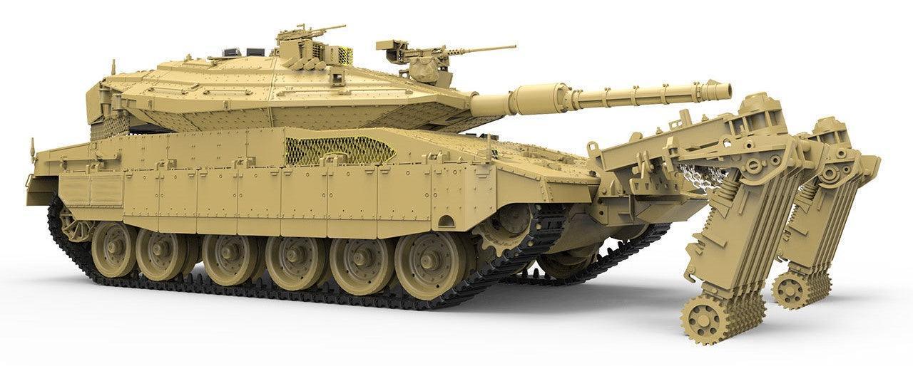 Meng TS-049 Israel Merkava Mk.4/4LIC w/Nochri-Kal Mine Roller System 1/35 Model Kit - A-Z Toy Hobby