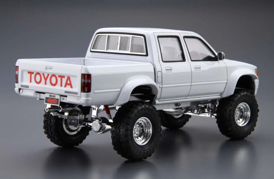 Aoshima 06131 1994 Toyota LN107 Hilux Pickup Double Cab Lift Up 1/24 Model Kit - A-Z Toy Hobby