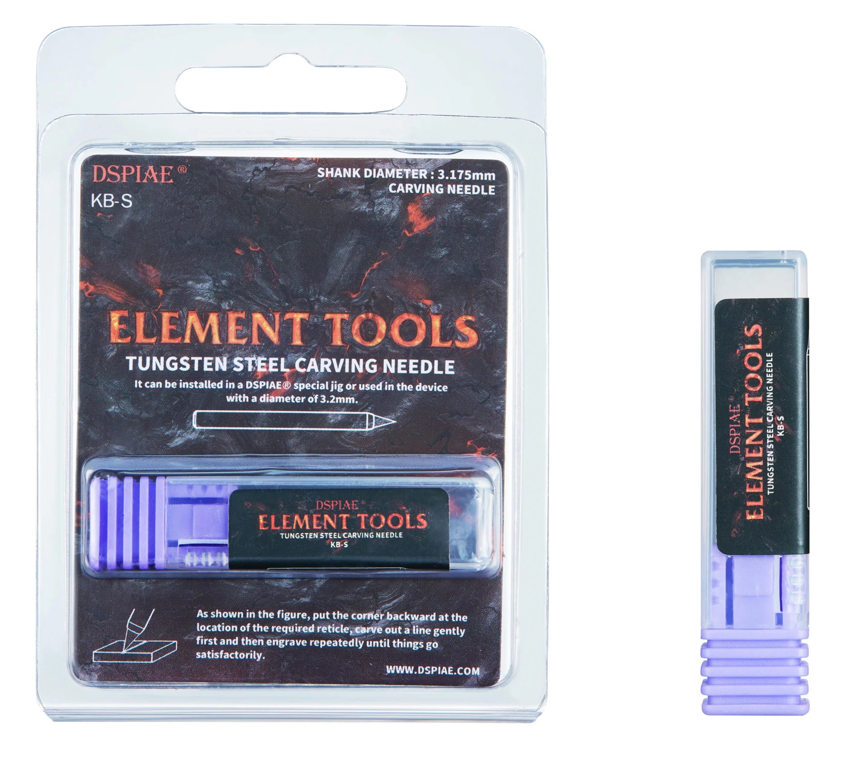 DSPIAE Tungsten Steel Carving Needle KB-S - A-Z Toy Hobby