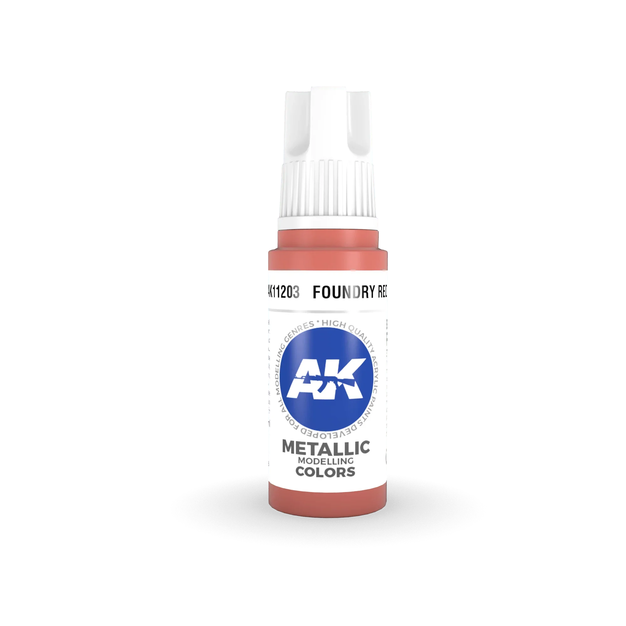 AK Interactive AK11203 3G Foundry Red Acrylic Paint 17ml - A-Z Toy Hobby