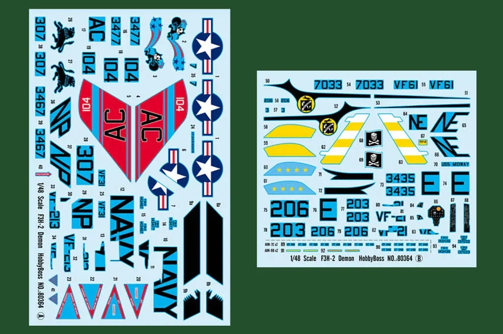 Hobby Boss 80364 F3H-2 Demon 1/48 Model Kit - A-Z Toy Hobby
