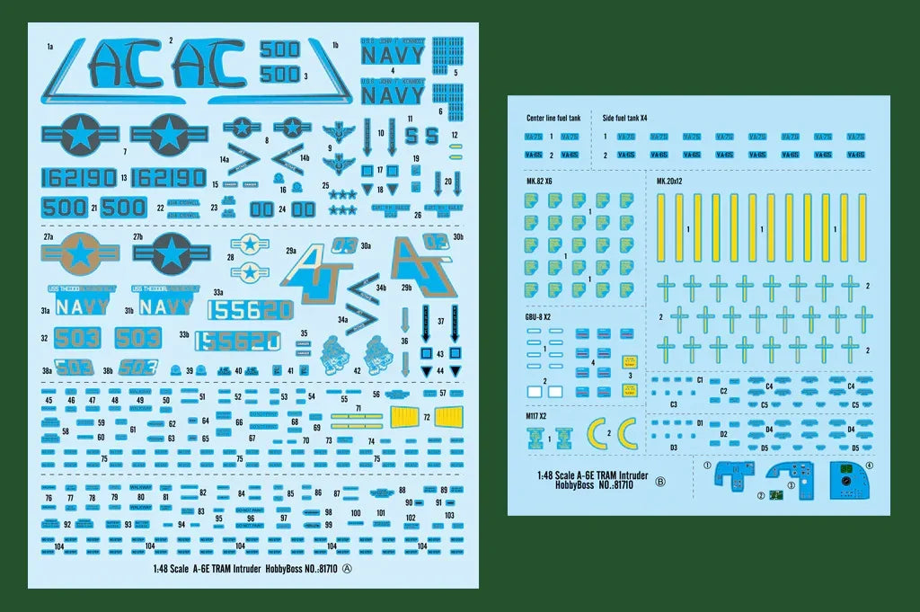 Hobby Boss 81710 A-6E TRAM Intruder 1/48 Model Kit - A-Z Toy Hobby