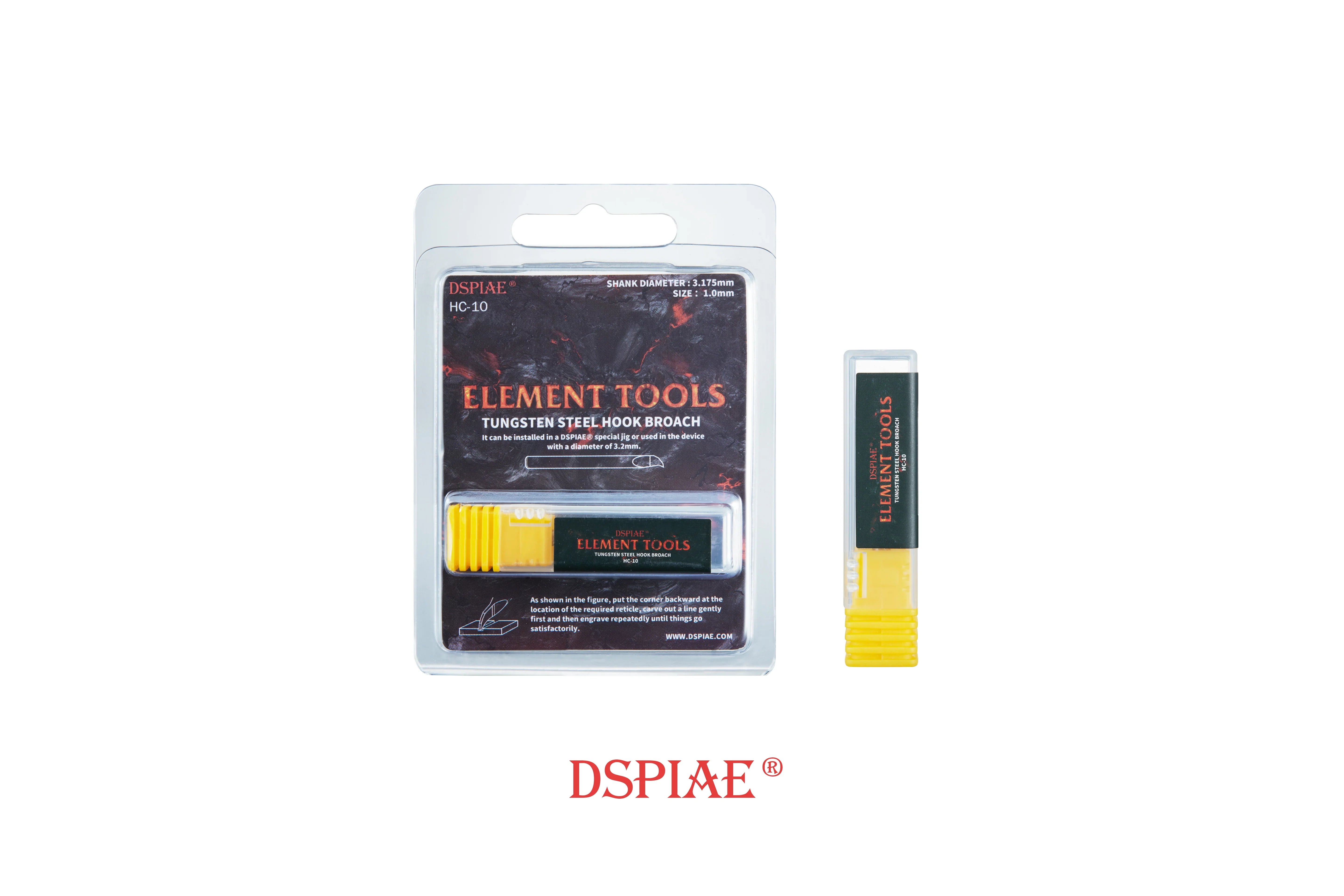 DSPIAE Tungsten Steel Hook Broach Chisel HC - A-Z Toy Hobby