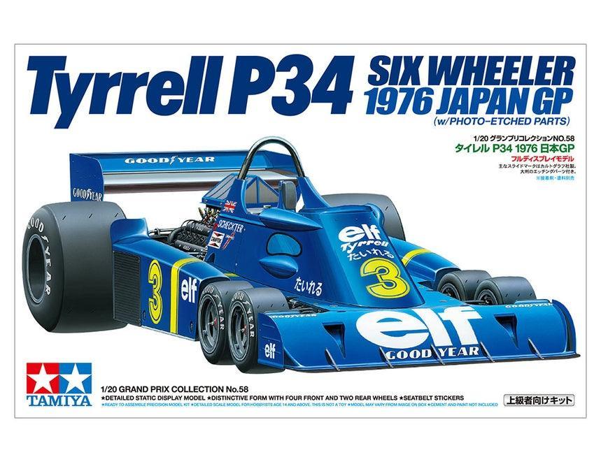 Tamiya 20058 Tyrrell P34 Six Wheeler 1/20 Model Kit TAM20058 - A-Z Toy Hobby