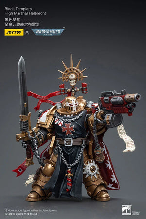 Joy Toy Warhammer 40K Black Templars High Marshal Helbrecht 1/18 Action Figure - A-Z Toy Hobby