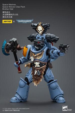 Joy Toy Warhammer 40K Space Wolves Claw Pack Brother Olaf 1/18 Action Figure - A-Z Toy Hobby