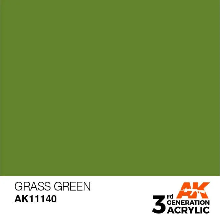 AK Interactive AK11140 3G Grass Green Acrylic Paint 17ml - A-Z Toy Hobby