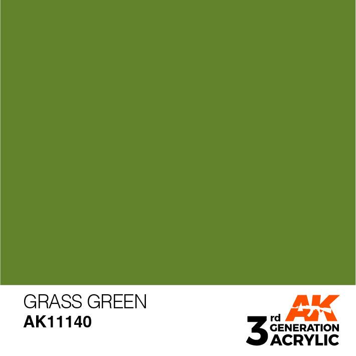 AK Interactive AK11140 3G Grass Green Acrylic Paint 17ml - A-Z Toy Hobby