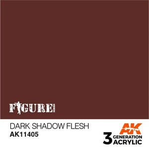 AK Interactive AK11405 3G Figure Dark Shadow Flesh Paint 17ml - A-Z Toy Hobby