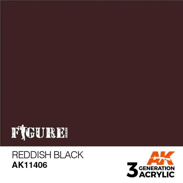 AK Interactive AK11406 3G Figure Reddish Black Paint 17ml - A-Z Toy Hobby