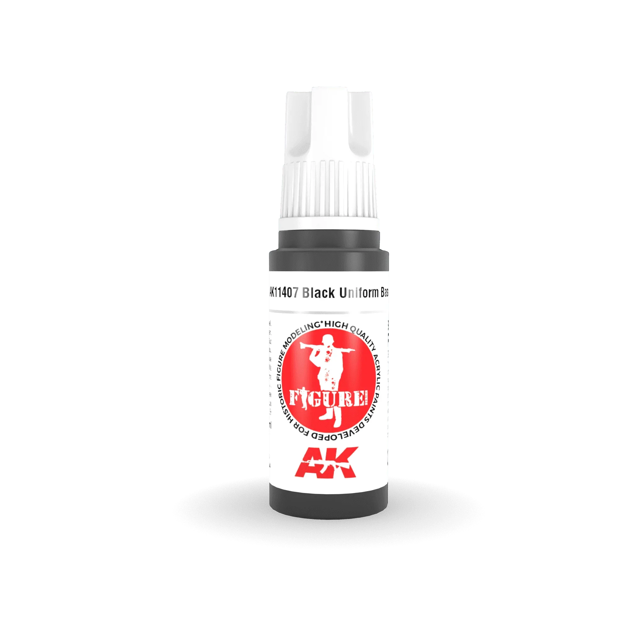 AK Interactive AK11407 3G Figure Black Uniform Base Paint 17ml - A-Z Toy Hobby