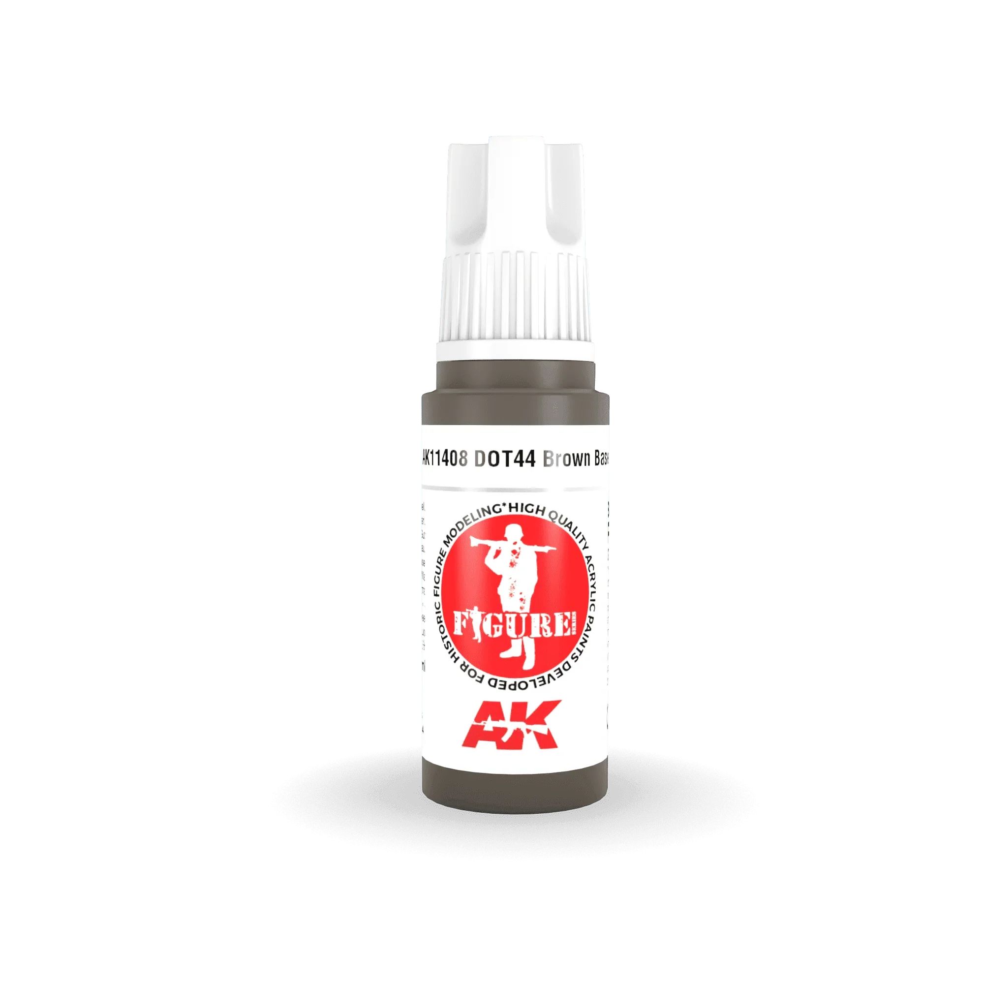 AK Interactive AK11408 3G Figure Dot44 Brown Base Paint 17ml - A-Z Toy Hobby
