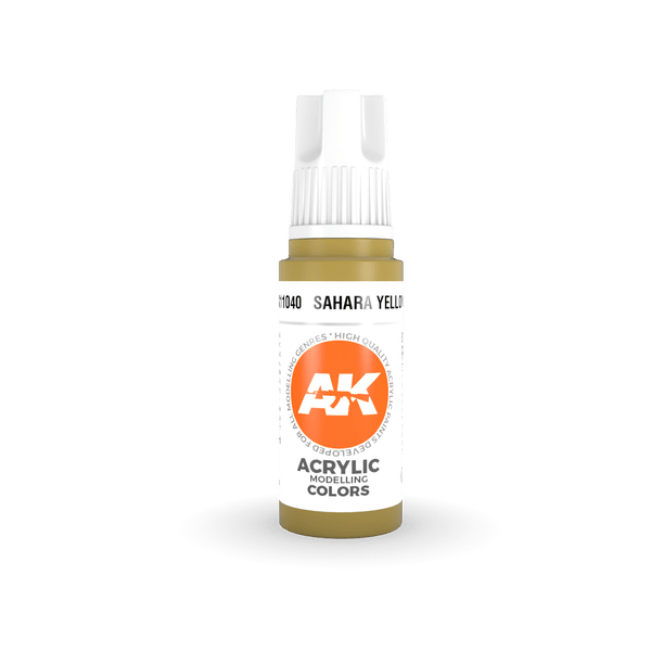 AK Interactive AK11040 3G Sahara Yellow Acrylic Paint 17ml - A-Z Toy Hobby