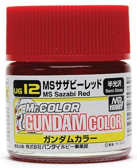 Mr. Hobby UG12 Gundam Color MS Sazabi Red Lacquer Paint 10ml - A-Z Toy Hobby
