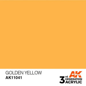 AK Interactive AK11041 3G Golden Yellow Acrylic Paint 17ml - A-Z Toy Hobby
