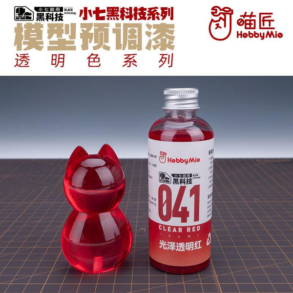 Hobby Mio 041 Clear Red Lacquer Paint 100ml - A-Z Toy Hobby