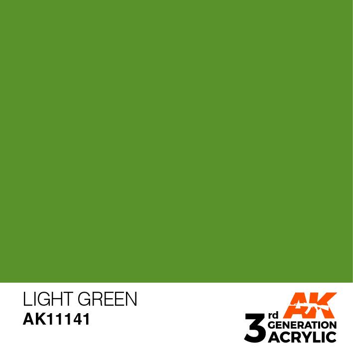 AK Interactive AK11141 3G Light Green Acrylic Paint 17ml - A-Z Toy Hobby