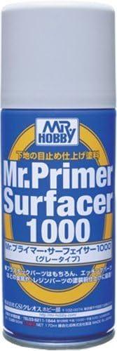 Mr. Hobby B524 Mr. Primer Surfacer 1000 Gray Spray Paint 170ml - A-Z Toy Hobby