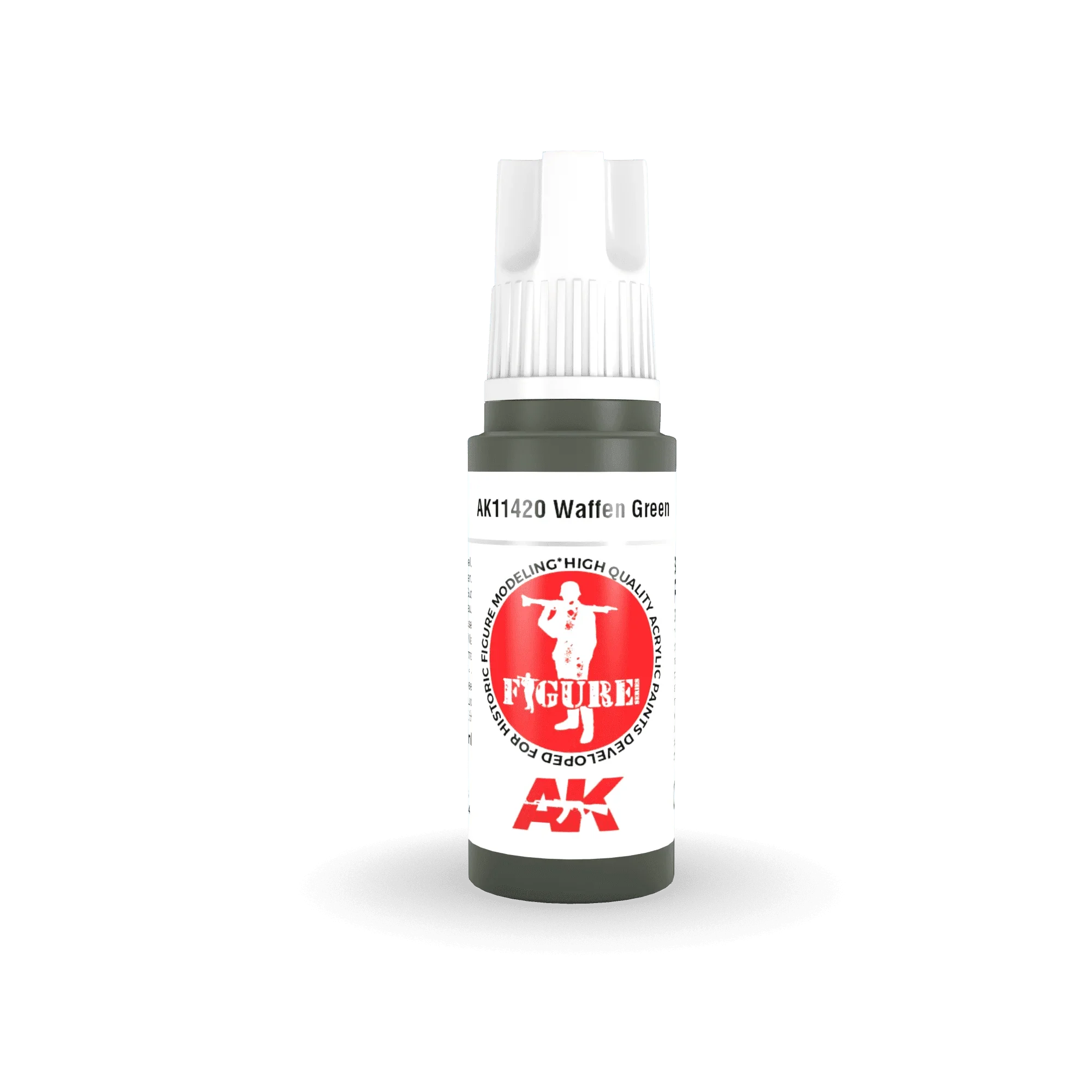 AK Interactive AK11420 3G Figure Waffen Green Paint 17ml - A-Z Toy Hobby