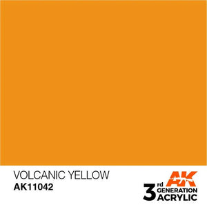 AK Interactive AK11042 3G Volcanic Yellow Acrylic Paint 17ml - A-Z Toy Hobby