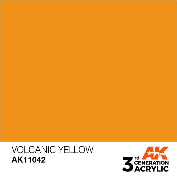 AK Interactive AK11042 3G Volcanic Yellow Acrylic Paint 17ml - A-Z Toy Hobby